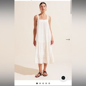 Auguste the Label Jessie Midi Dress XS Ivory